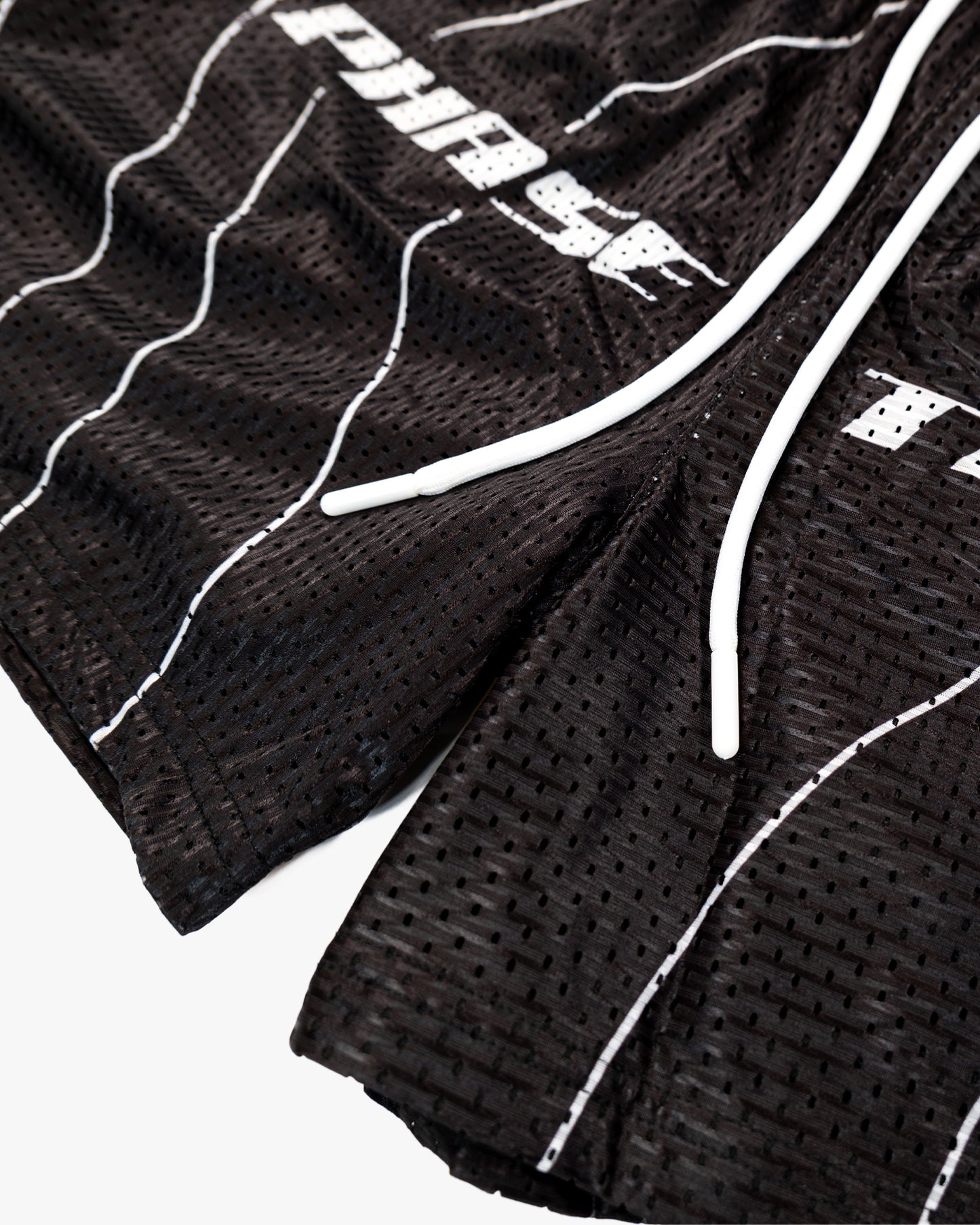 STRIPED MESH SHORTS