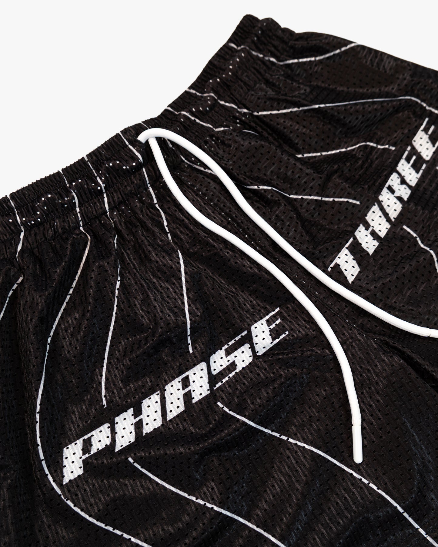 STRIPED MESH SHORTS