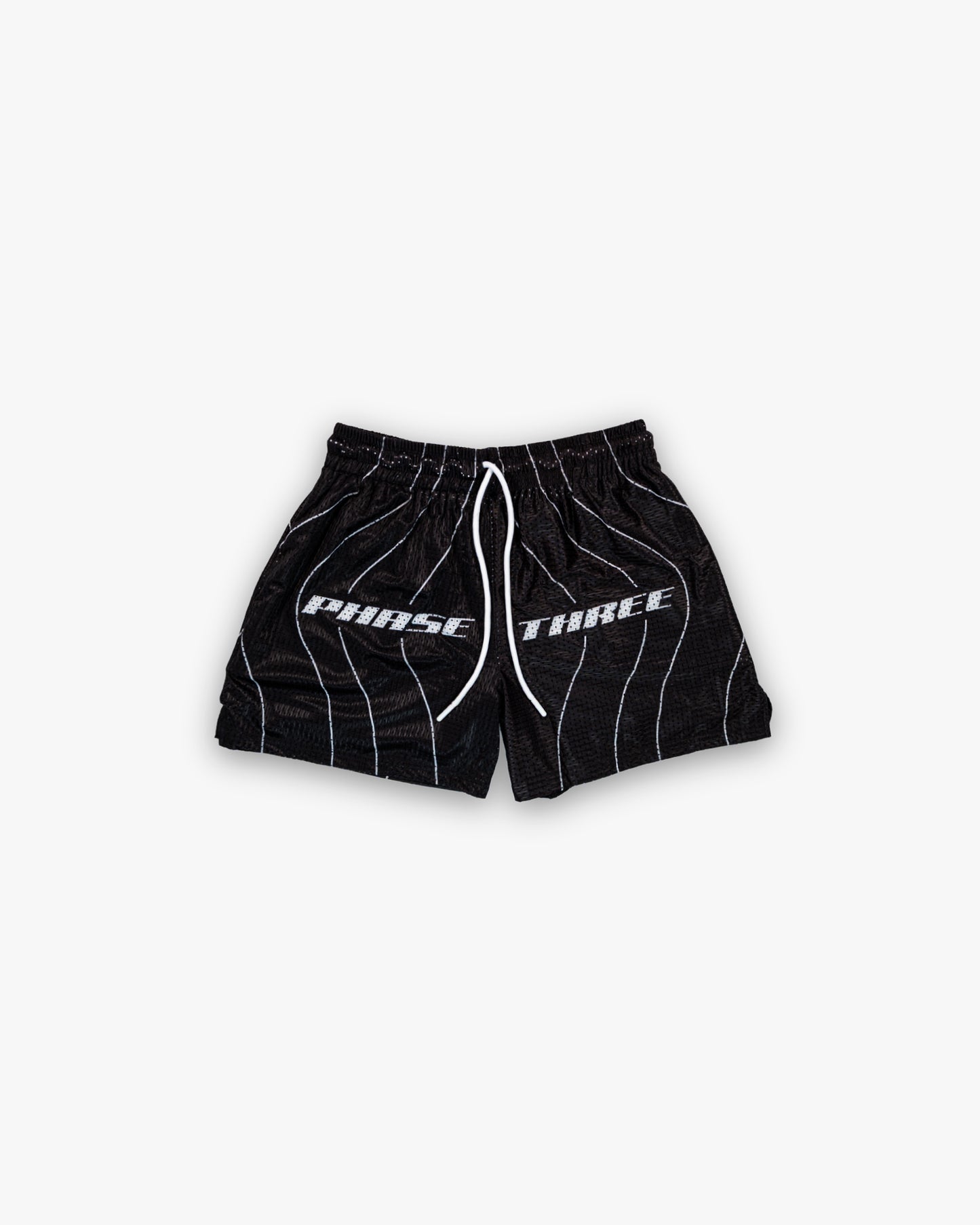 STRIPED MESH SHORTS