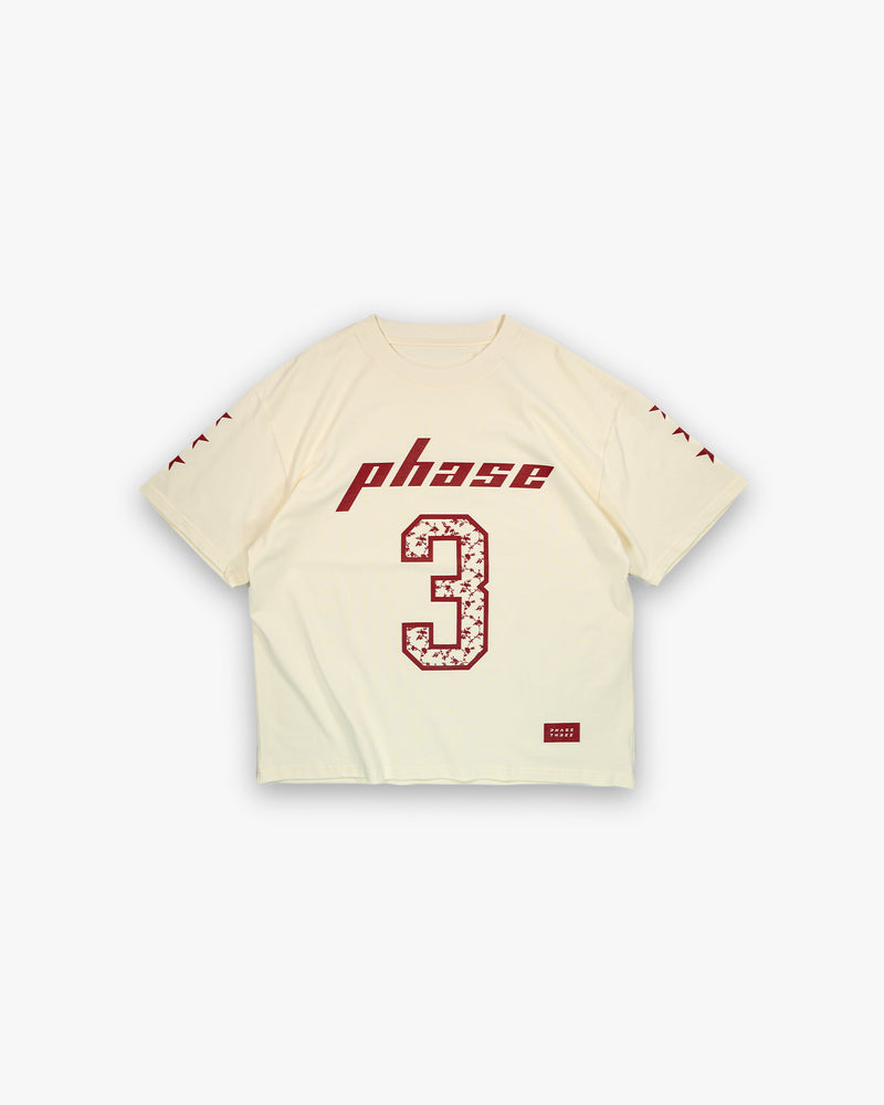 FOOTBALL TEE - WARM WHITE