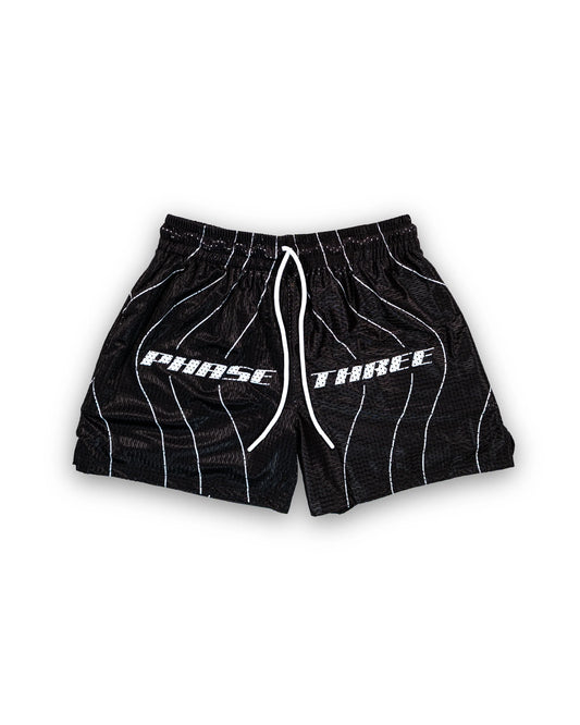 STRIPED MESH SHORTS
