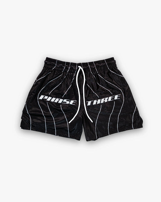STRIPED MESH SHORTS