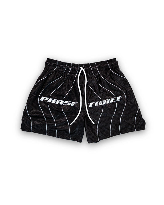 STRIPED MESH SHORTS